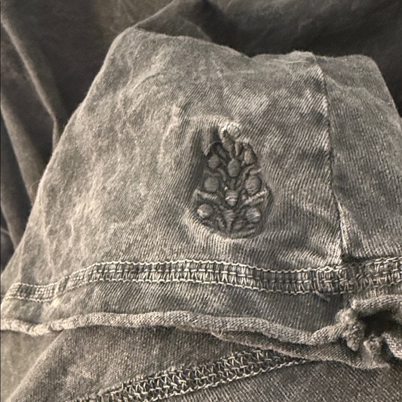 Free People Movement Leg Day Tee Tunic in Washed Black Size XL - Picture 6 of 7